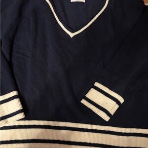 Old Navy and White V-Neck Womens Sweater